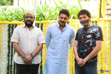Pawan Kalyan and Trivikram New Movie Opening Photos